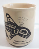 Vintage Clarence A. Wells Killer Whale Orca Pottery Coffee Mug