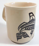 Vintage Clarence A. Wells Killer Whale Orca Pottery Coffee Mug