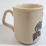 Vintage Clarence A. Wells Killer Whale Orca Pottery Coffee Mug