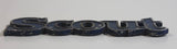 Vintage Jeep Scout Blue Metal Car Automobile Emblem Name Plate Letters Auto Part