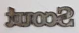 Vintage Jeep Scout Blue Metal Car Automobile Emblem Name Plate Letters Auto Part