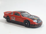 Unknown Brand Nascar Style Race Car #12 AMP Red and Black Die Cast Toy Car Vehicle