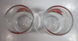 Vintage 1980 MCMLXXX Strawberry Shortcake 4" Tall Glass Cup Set of 2