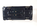 Rare Vintage 1950s Mitsuhashi Buick Sedan Black with Gold Chrome Trim Pullback Motorized Friction Tin Litho Toy Car Vehicle - 5220