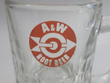 Vintage A & W Miniature 3 1/4" Tall Heavy Glass Root Beer Mug