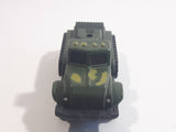 Unknown Brand Military Army Semi Truck with Tracks Dark Green Camouflage Die Cast Toy Car Vehicle