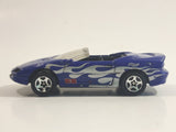 2001 Hot Wheels Power Launcher Camaro Convertible Dark Blue Die Cast Toy Car Vehicle