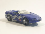2001 Hot Wheels Power Launcher Camaro Convertible Dark Blue Die Cast Toy Car Vehicle