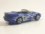 2001 Hot Wheels Power Launcher Camaro Convertible Dark Blue Die Cast Toy Car Vehicle