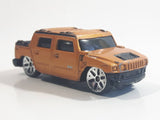2001 Maisto Hummer H2 Concept Metalflake Copper Orange Die Cast Toy Car Vehicle