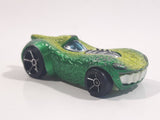 2010 Hot Wheels Disney Pixar Toy Story 3 Rex Rider Two-Tone Satin Green and Lime Green Die Cast Toy Character Car Vehicle