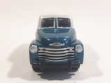 Johnny Lightning 1950 Chevy Suburban Dark Teal Blue Green with White Roof Die Cast Toy Car Vehicle with Opening Hood