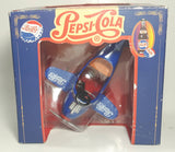 Vintage Golden Wheels Pepsi-Cola Pedal Plane Airplane Dark Blue and Red Die Cast Toy Car Aircraft Vehicle New in Box