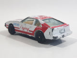 Vintage Yatming Toyota Celica Flying Engine #36 No. 1036 White Red Die Cast Toy Race Car Vehicle