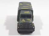 Unknown Brand MTG 01 GH 86 Military Army Cargo Transport Truck Dark Green Camouflage Plastic Body Die Cast Toy Car Vehicle