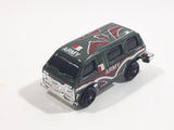 Unknown Brand Military Army Transport Van Dark Green Dark Red and White Camouflage Die Cast Toy Car Vehicle