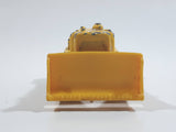 Unknown Brand CAT Bulldozer Yellow Plastic Blade Die Cast Toy Car Construction Equipment Vehicle with Black Rubber Tracks