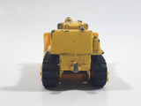 Unknown Brand CAT Bulldozer Yellow Plastic Blade Die Cast Toy Car Construction Equipment Vehicle with Black Rubber Tracks