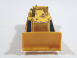 Unknown Brand CAT Bulldozer Yellow Plastic Blade Die Cast Toy Car Construction Equipment Vehicle with Black Rubber Tracks