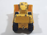 Unknown Brand CAT Bulldozer Yellow Plastic Blade Die Cast Toy Car Construction Equipment Vehicle with Black Rubber Tracks