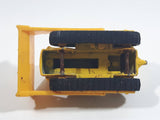 Unknown Brand CAT Bulldozer Yellow Plastic Blade Die Cast Toy Car Construction Equipment Vehicle with Black Rubber Tracks