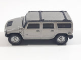 Maisto Hummer H2 Silver Grey Die Cast Toy Truck SUV Vehicle