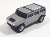 Maisto Hummer H2 Silver Grey Die Cast Toy Truck SUV Vehicle