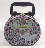 Sugar Lulu Decked Out Card Games Tin Metal Container with Handle - Empty