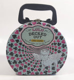 Sugar Lulu Decked Out Card Games Tin Metal Container with Handle - Empty