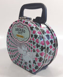 Sugar Lulu Decked Out Card Games Tin Metal Container with Handle - Empty