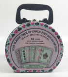 Sugar Lulu Decked Out Card Games Tin Metal Container with Handle - Empty