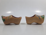 Vintage Hotel Okura Amsterdam Dutch Wooden Shoe Set Travel Souvenir