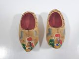 Vintage Hotel Okura Amsterdam Dutch Wooden Shoe Set Travel Souvenir