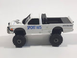 RealToy 4x4 Lifted Dodge Ram Pickup Truck "Sports Kits" "Champion" "Tech Sport Racing Equipment" White Die Cast Toy Car Vehicle