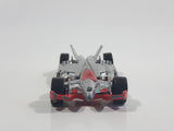 2005 Hot Wheels Starter Set Jet Threat 3.0 Silver Die Cast Toy Race Car Vehicle