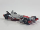 2005 Hot Wheels Starter Set Jet Threat 3.0 Silver Die Cast Toy Race Car Vehicle