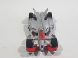 2005 Hot Wheels Starter Set Jet Threat 3.0 Silver Die Cast Toy Race Car Vehicle