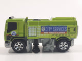 2016 Matchbox MBX Adventure MBX Street Cleaner Metalflake Green Die Cast Toy Car Vehicle
