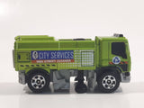 2016 Matchbox MBX Adventure MBX Street Cleaner Metalflake Green Die Cast Toy Car Vehicle