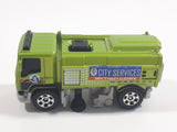 2016 Matchbox MBX Adventure MBX Street Cleaner Metalflake Green Die Cast Toy Car Vehicle