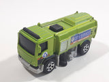 2016 Matchbox MBX Adventure MBX Street Cleaner Metalflake Green Die Cast Toy Car Vehicle