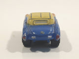 Galoob Micro Machines Ultrafast '57 Chevy Corvette Blue with Orange Flames Miniature Tiny Die Cast Toy Car Vehicle