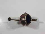 Vintage Heavy Brass Metal Flower Watering Can Doll House Miniature 2 3/8" Tall