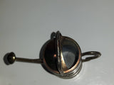Vintage Heavy Brass Metal Flower Watering Can Doll House Miniature 2 3/8" Tall