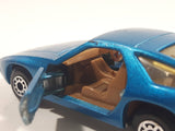 Vintage 1981 Lesney Matchbox Superfast No. 59 Porsche 928 Blue Die Cast Toy Car Vehicle with Opening Doors