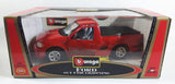 Burago Gold Collection Ford SVT F150 Lightning Red 1/21 Scale Die Cast Toy Car Vehicle with Opening Doors, Hood, and Tail Gate New in Box