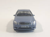 RealToy MB Mercedes Benz E-55 AMG Blue Grey 1/61 Scale Die Cast Toy Car Vehicle