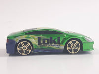 HTF 2011 Maisto Marvel Comics Fast Money "Loki" Character Bright Green Die Cast Toy Car Vehicle