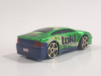 HTF 2011 Maisto Marvel Comics Fast Money "Loki" Character Bright Green Die Cast Toy Car Vehicle