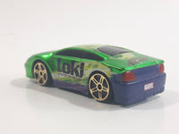 HTF 2011 Maisto Marvel Comics Fast Money "Loki" Character Bright Green Die Cast Toy Car Vehicle